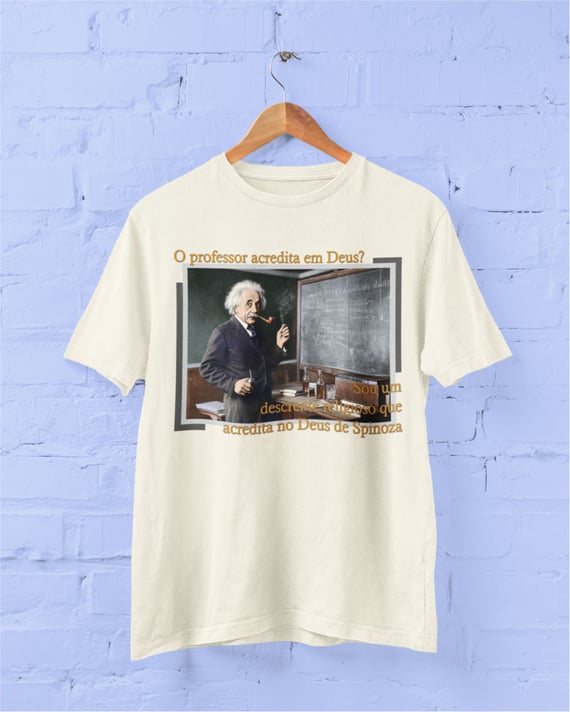 Einstein e o Deus de Spinoza (Pima Unissex)