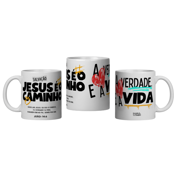 Caneca Jesus é o caminho