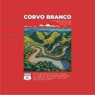 Nome do produto Corvo Branco - SC370 - Rotas Icônicas
