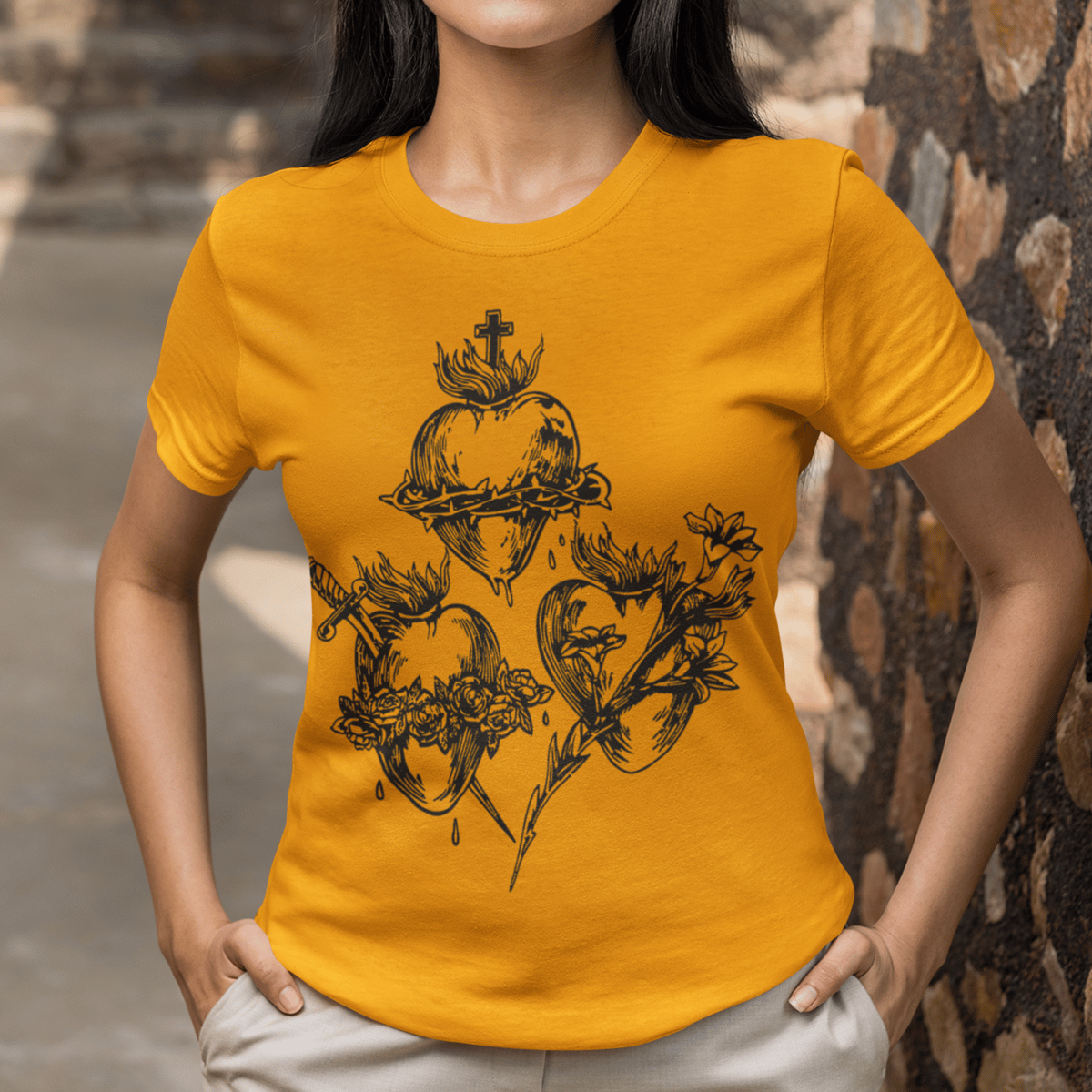 Nome do produto: Os Sagrados Corações - Camiseta