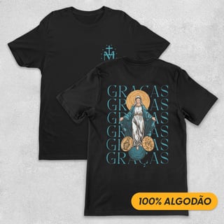 Nome do produto Nossa Senhora das Graças - Camiseta Pima