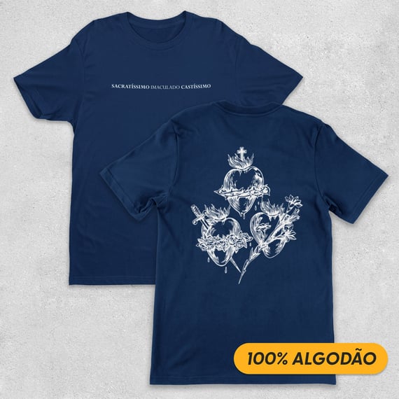 Sacratíssimo, Imaculado, Castíssimo - Camiseta Prime