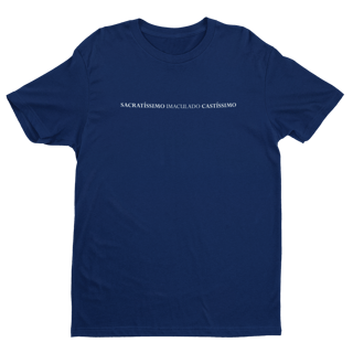 Nome do produto Sacratíssimo, Imaculado, Castíssimo - Camiseta