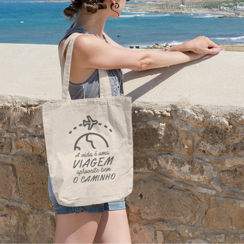Ecobag A Vida é uma Viagem