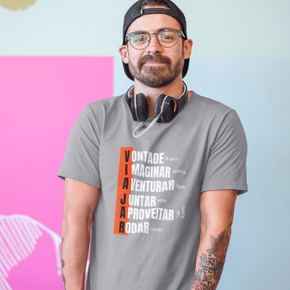 Camiseta Vontade de Viajar Estonada