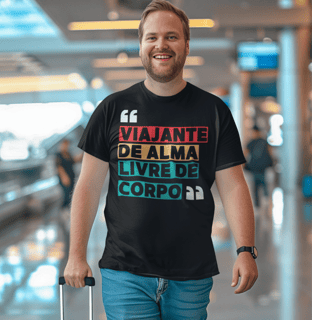 Camiseta Viajante de Alma, Livre de Corpo Prime