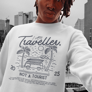 Moletom Iam Traveller, Not a Tourist