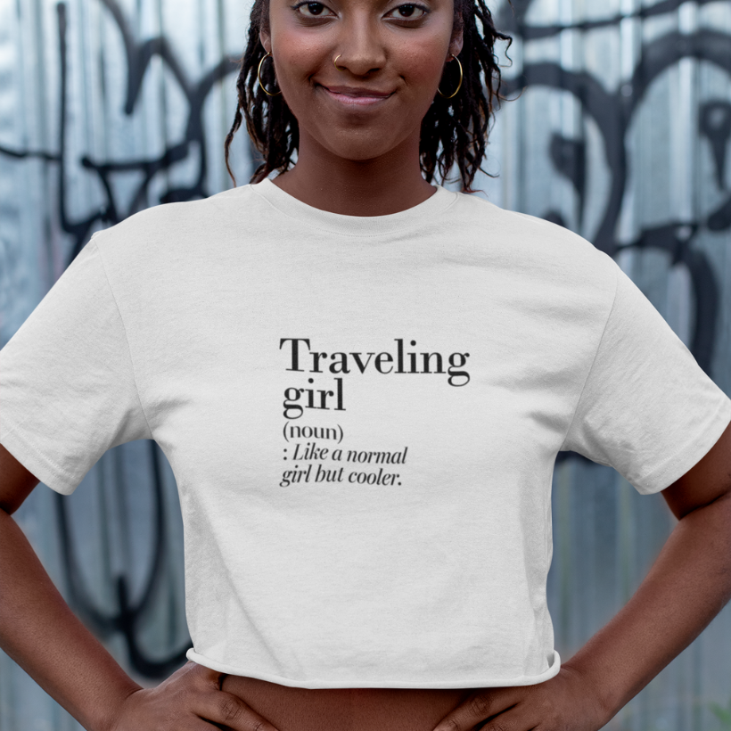 Cropped Traveling Girl