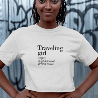 Cropped Traveling Girl
