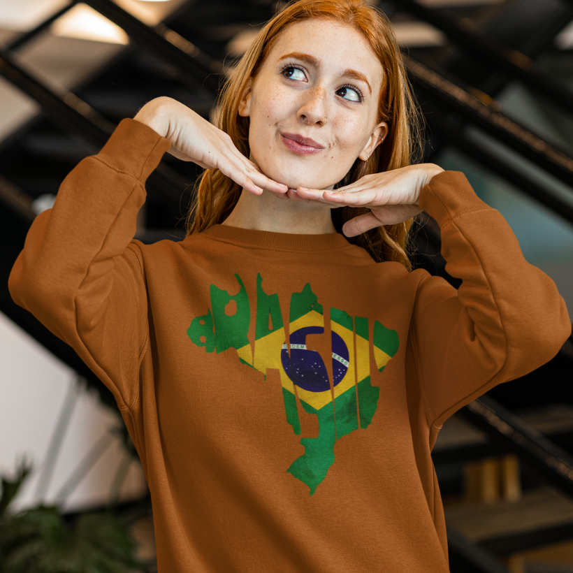 Moletom Brasil Map