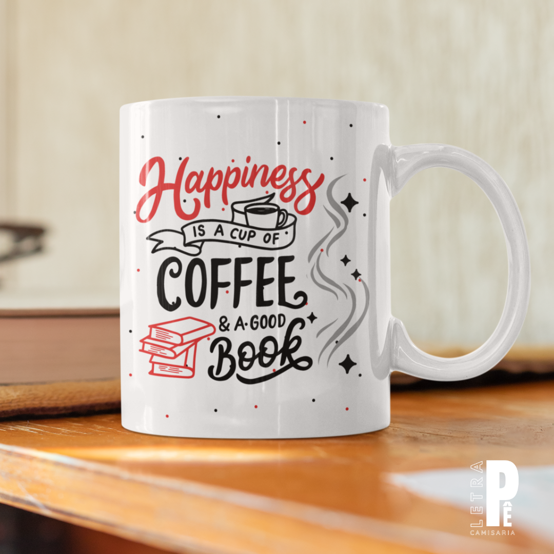 Nome do produto: Caneca | Coffee and good book