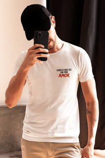Camiseta Foi Por Amor