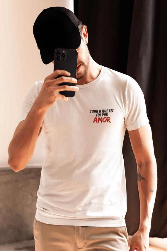 Camiseta Foi Por Amor