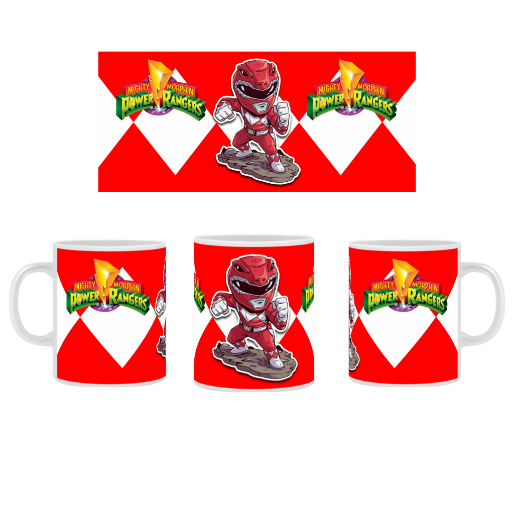 Caneca Power Rangers Vermelho