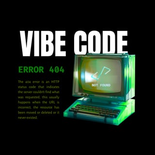 Nome do produtoCamiseta Vibe Code - Error 404