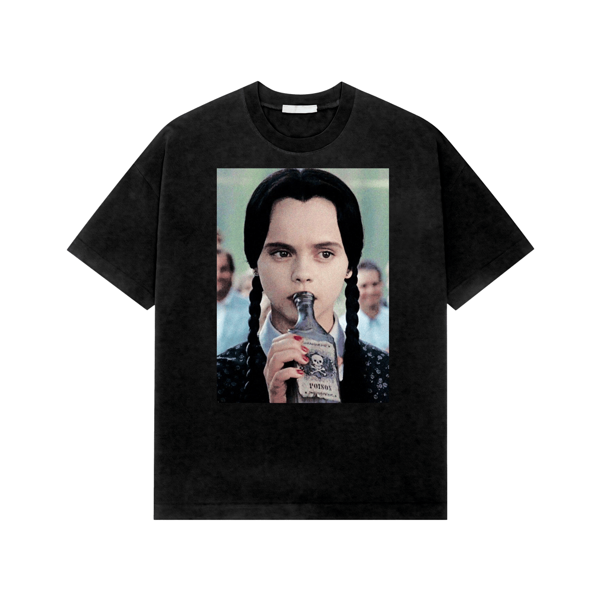 Nome do produto: Camiseta Oversized - Wednesday Addams