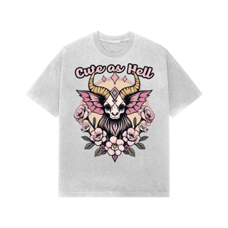 Camiseta Oversized - Cute As Hell