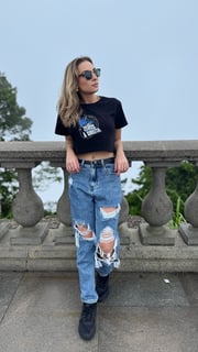 Nome do produto Cropped Feminina - Lobão