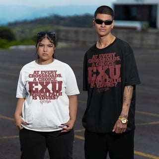 Nome do produto Camiseta Oversized - Escolha Seu Caminho