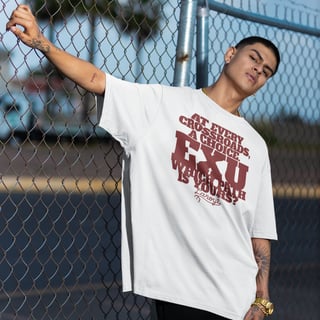 Nome do produto Camiseta Oversized - Escolha Seu Caminho