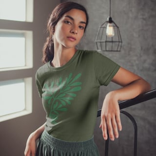 Nome do produto Baby Look Use Laroyê - Sem Folha não Tem nada