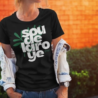 Nome do produto Baby Look Sou De Laroyê Preta - Arruda Purificadora