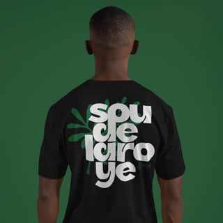 Nome do produto Camiseta Sou De Laroyê Preta - Arruda Purificadora
