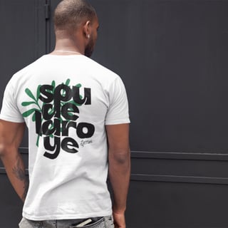 Nome do produto Camiseta Sou De Laroyê Branca - Arruda Purificadora