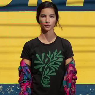 Nome do produto Baby Look Use Laroyê - Sem Folha não Tem nada