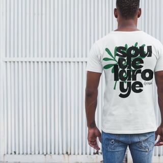 Nome do produto Camiseta Sou De Laroyê Branca - Arruda Purificadora