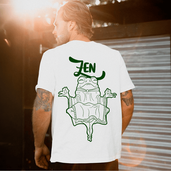 Camiseta Zen Frog Branca 