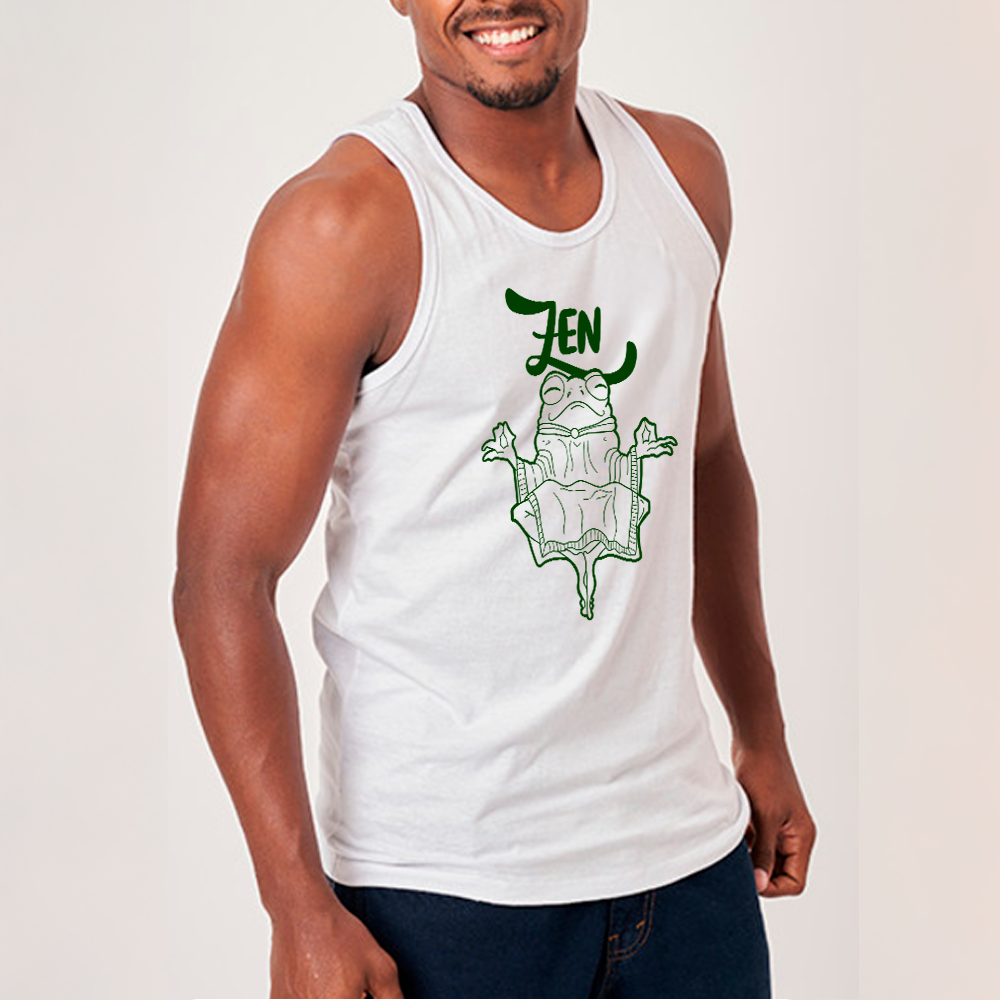 Nome do produto: Regata Zen frog branca