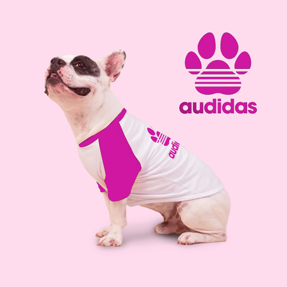 Camisa Pet Audidas Rosa