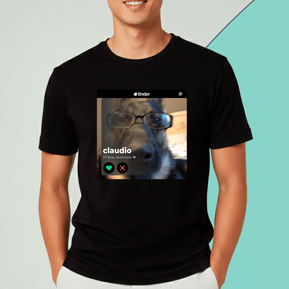 Nome do produto: Camiseta Pastor Alemão claudio