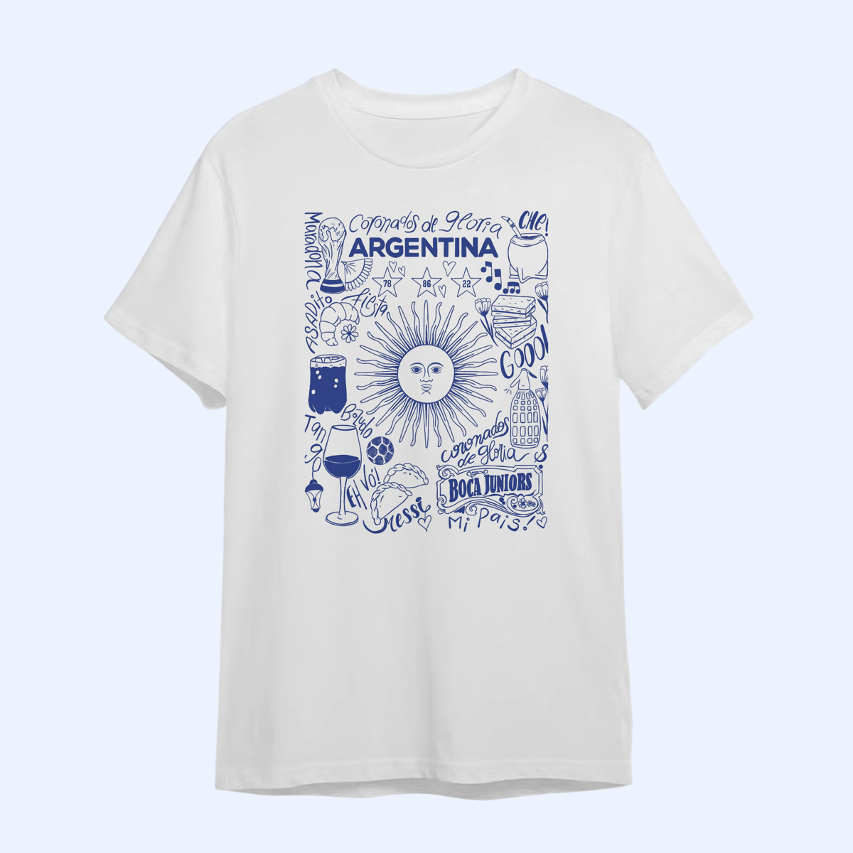 Nome do produto: Camiseta Mí Argentina