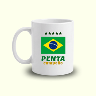 Xícara Brasil Penta Campeão