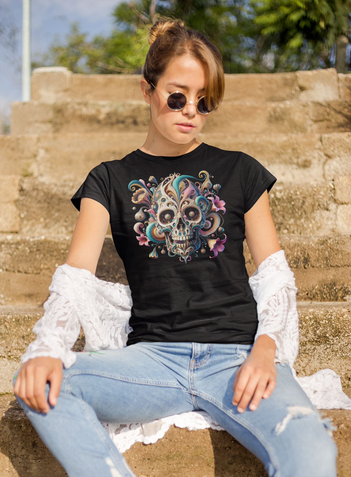 Flower Skull