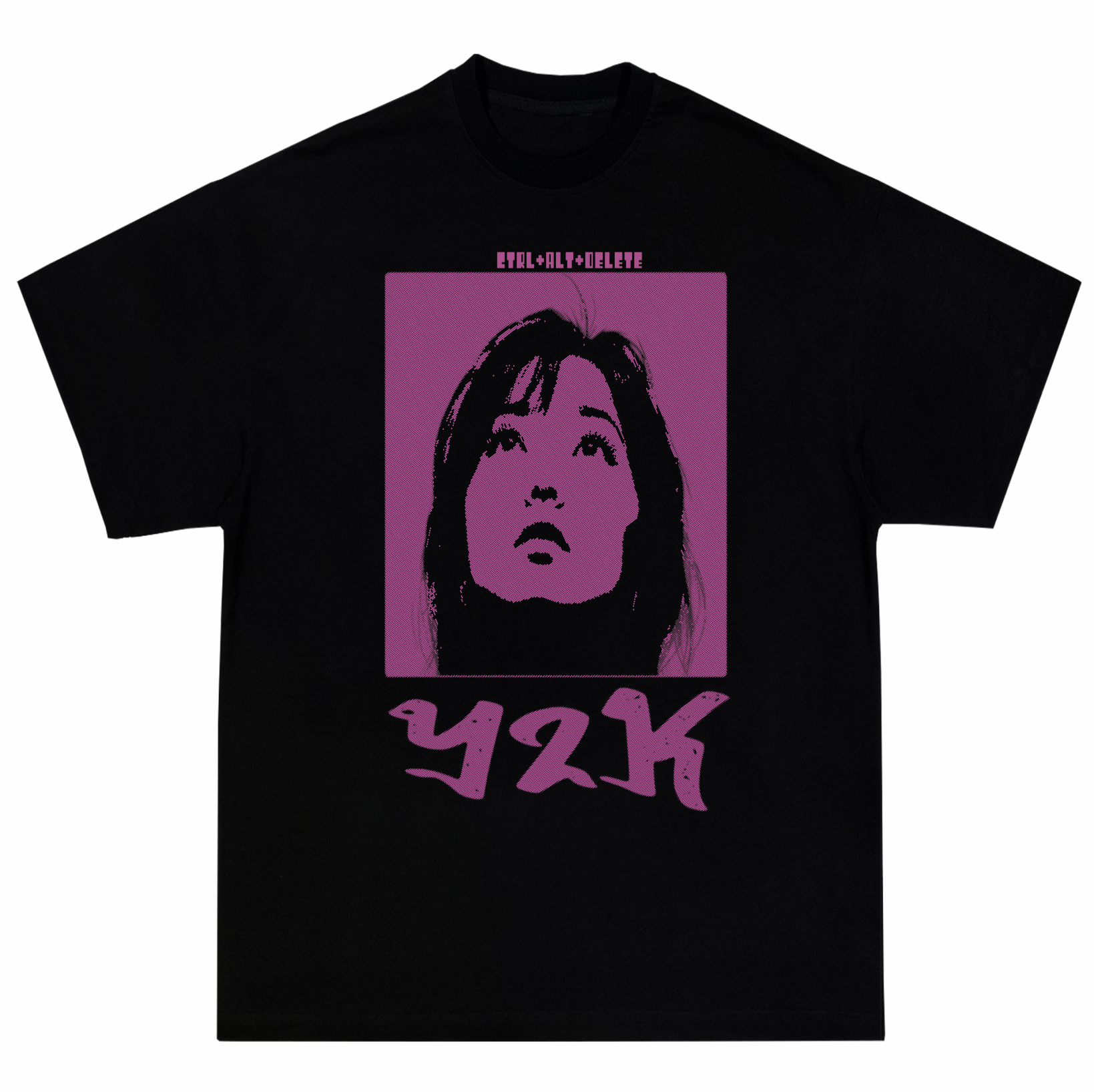 Camiseta Oversized Preta Y2K