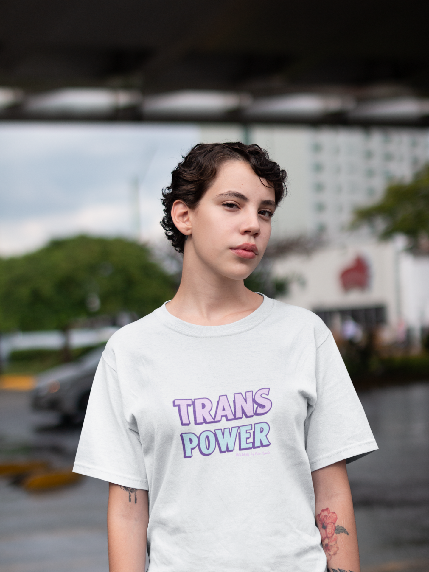 Camiseta Oversized Trans Power