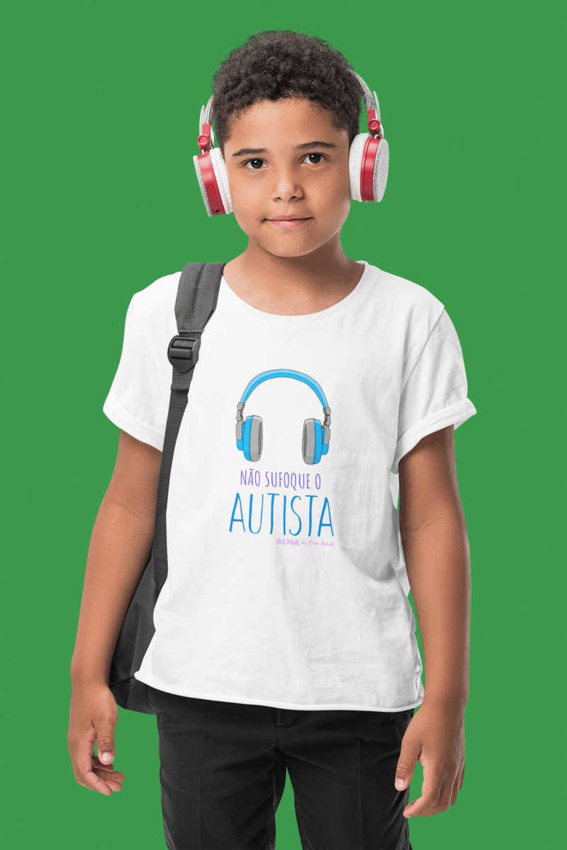 Nome do produto: Camiseta Não Sufoque o Autista infantil (2 a 6 anos)