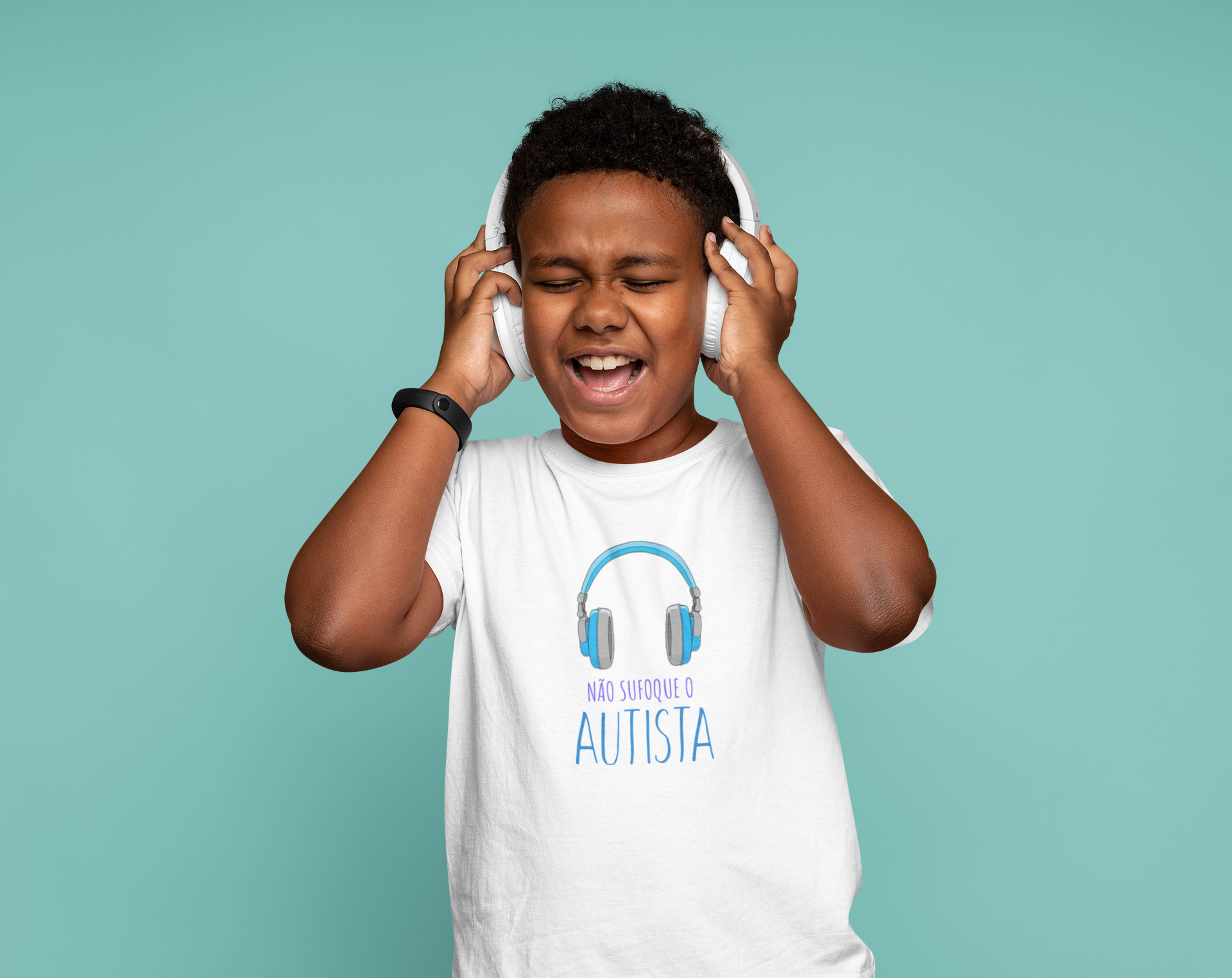 Camiseta Não Sufoque o Autista Infantil Quality (10-14 anos)