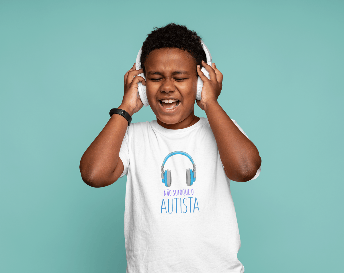 Nome do produto: Camiseta Não Sufoque o Autista Infantil Quality (10-14 anos)