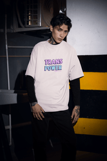 Nome do produto Camiseta Oversized Trans Power