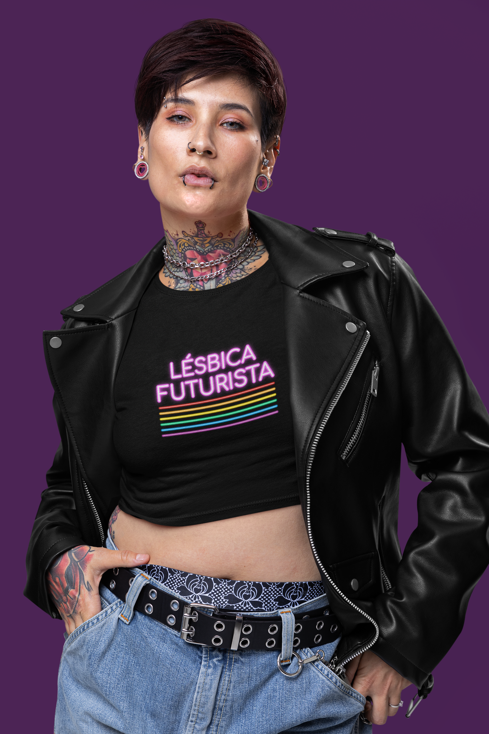 Cropped Lésbica Futurista