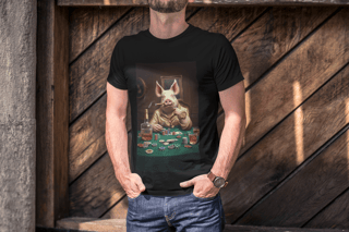 Nome do produto T-shirt Prime linha - Mestre Porco Jogador com Whisky