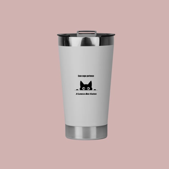 Esse copo pertence a louca dos Gatos