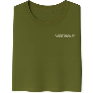 Nome do produto Camiseta Afaste-se