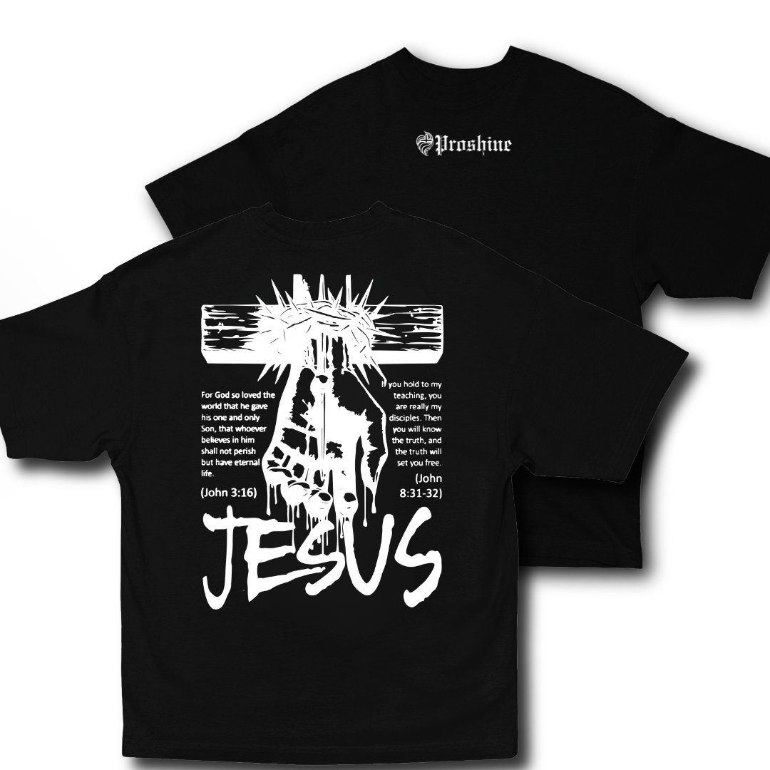 Nome do produto: Camiseta Oversized Jesus Frente Costas