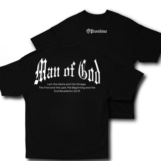 Camiseta Oversized Man Of God Frente Costas