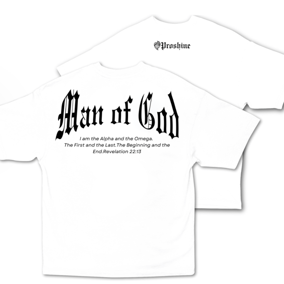 Camiseta Proshine Man Of God Frente Costas